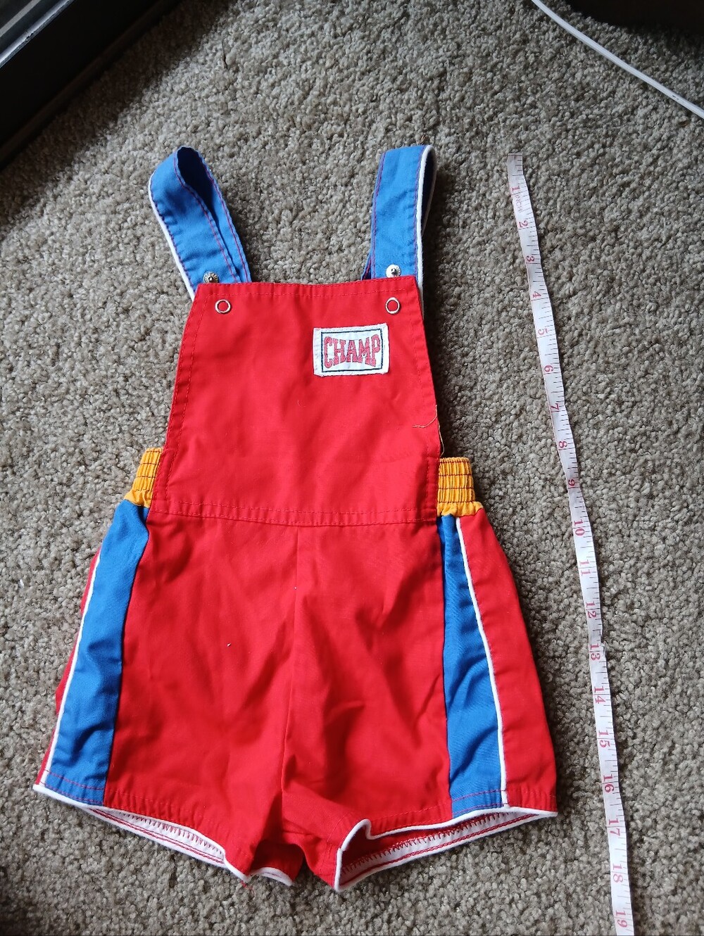 Vintage Set of Boys Rompers with Horse Applique & Champ Overalls - Picture 7 of 11
